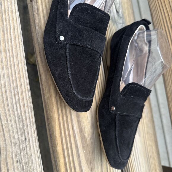 Franco Sarto Persia Loafers, Black Suede, Women's 8.5 - Picture 2 of 7